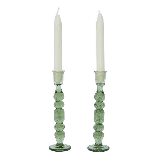 Provence 23 Cm Candlestick Set Of 2 Basil