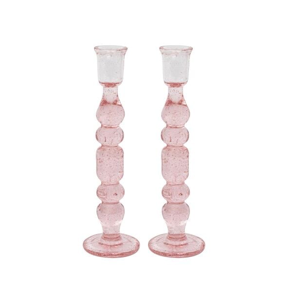 Provence Şamdan 2li Set Pudra Pembe
