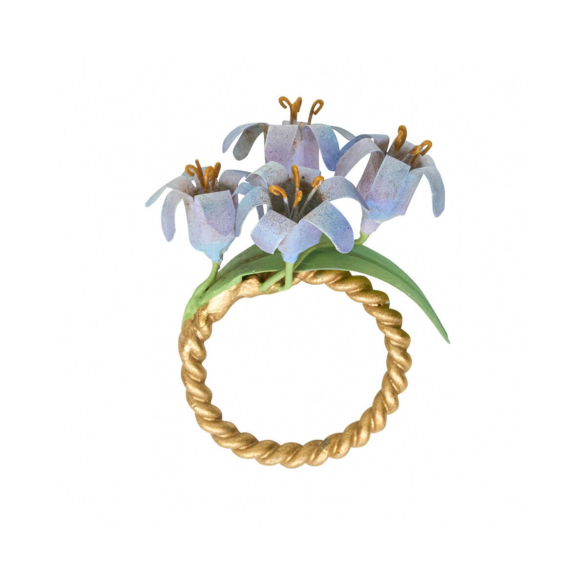 Meadow Walk Floral Napkin Ring Assorted Set/4 - Multi