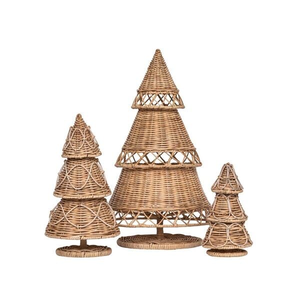 Provence Rattan Ağaç Dekor Beyaz Eskitme