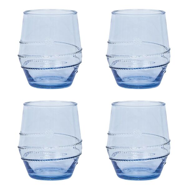 Amalia Acrylic Small Tumbler Set/4 - Ocean