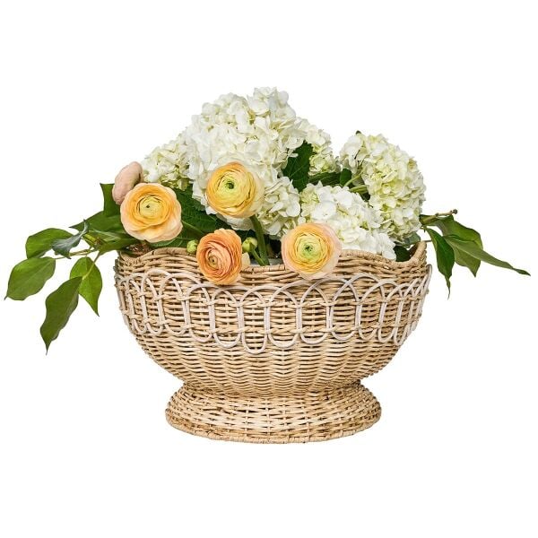 Provence Rattan Kase Beyaz Eskitme