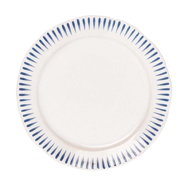 Sitio Stripe Yemek Tabağı Delft Mavisi