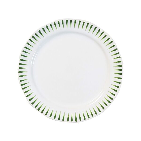 Sitio Stripe Tatlı ve Salata Tabağı Fesleğen Yeşili