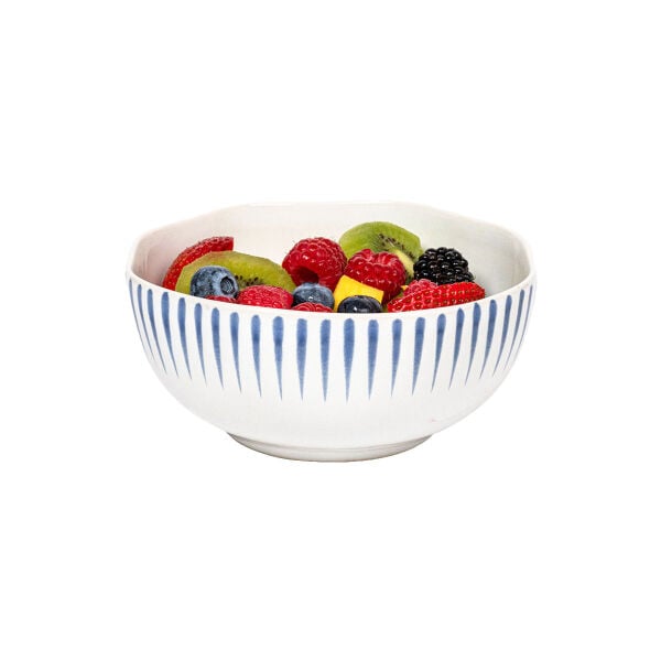 Sitio Stripe Kahvaltı ve Dondurma Kasesi Delft Mavisi
