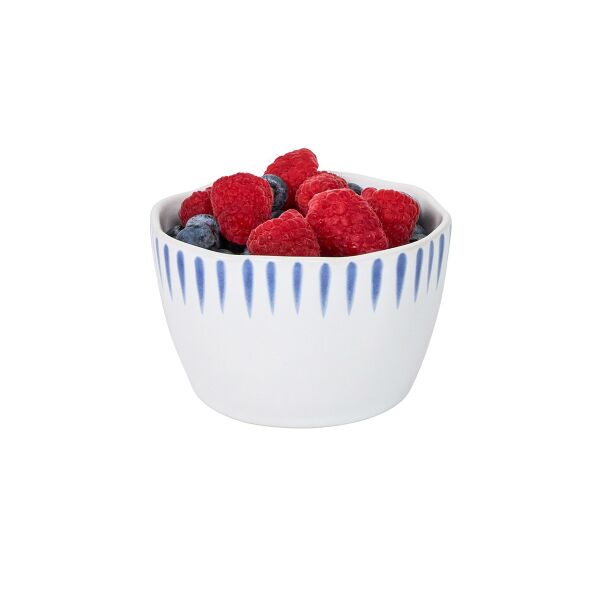 Sitio Stripe Ramekin Kase Delft Mavisi