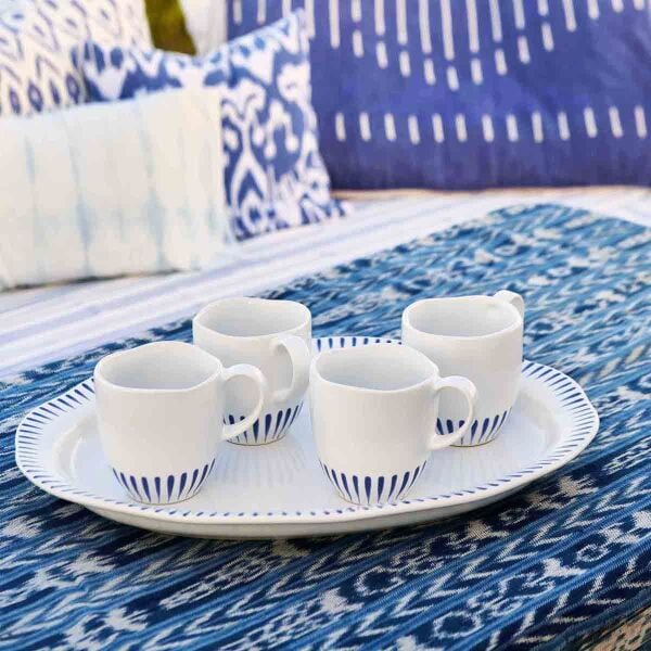 Sitio Stripe Kupa Delft Mavisi